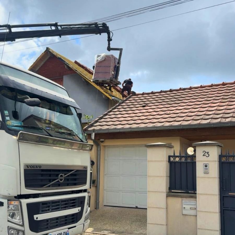 Chantier couverture en cours